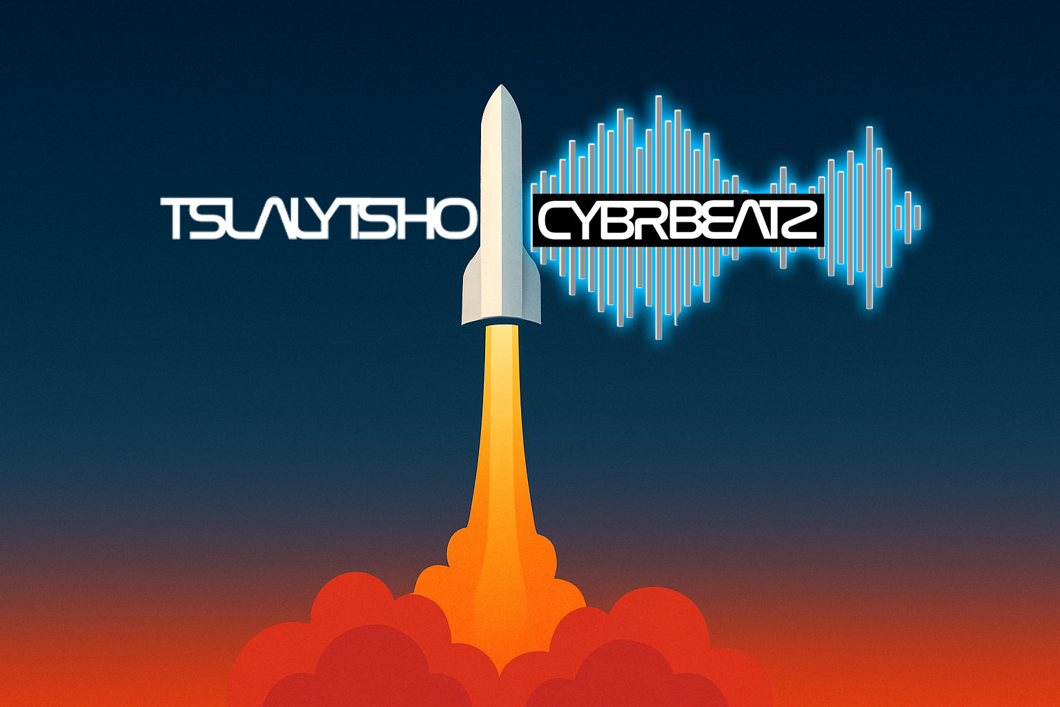 Starship Lift Off + Interstellar Mashup Tesla Light Show